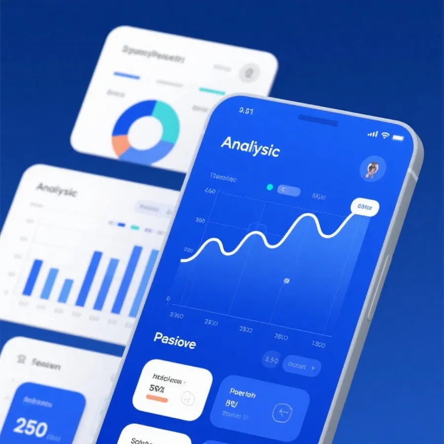 移动端数据图表与趋势时间线展示
